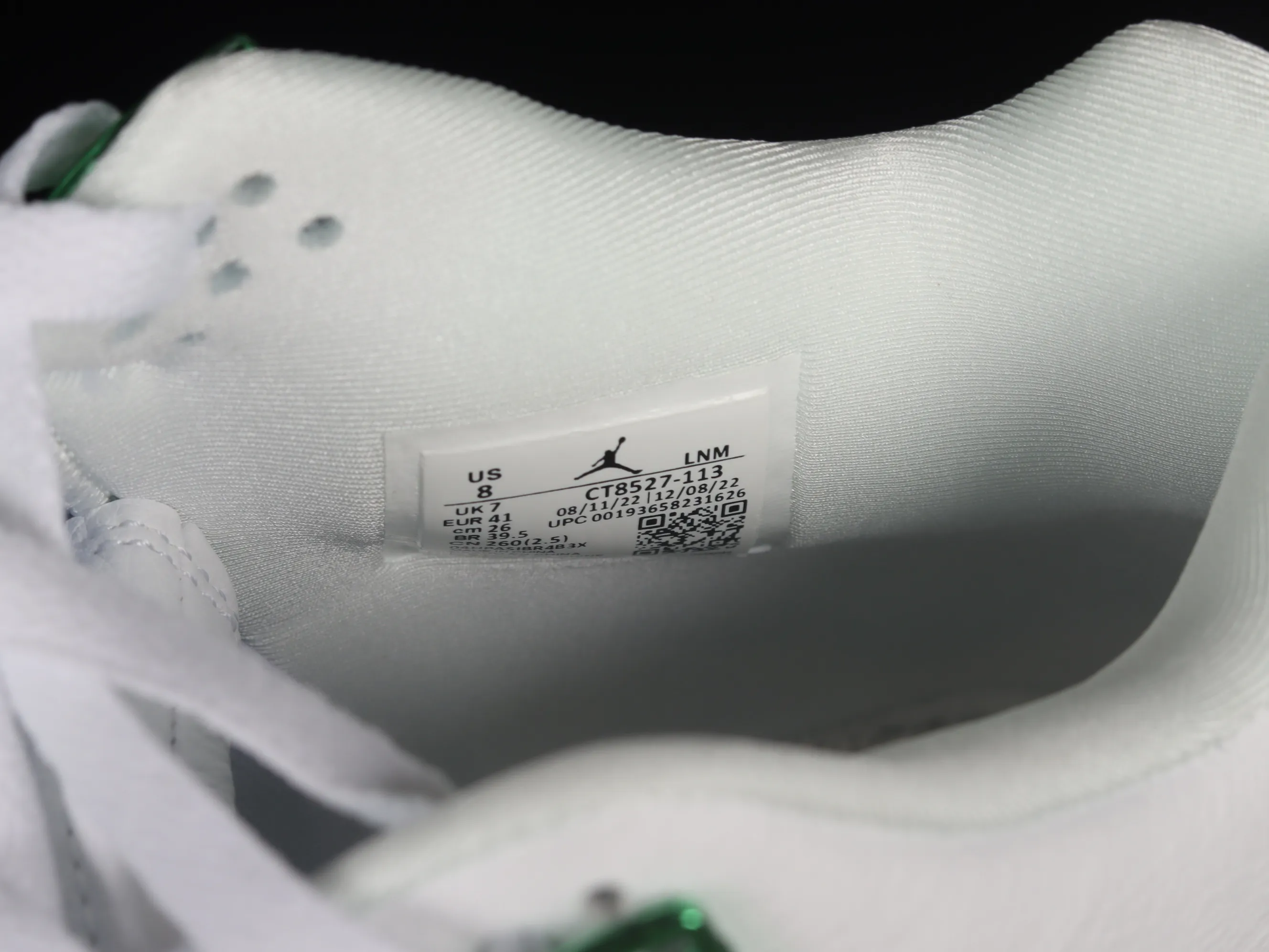 All Categories Air Jordan Jordan Series Basketball Shoes Air Jordan 4 Air Jordan 4 "Pine Green" AJ4 Joe 4 White Green First Layer Authentic Standard CT8527-113
